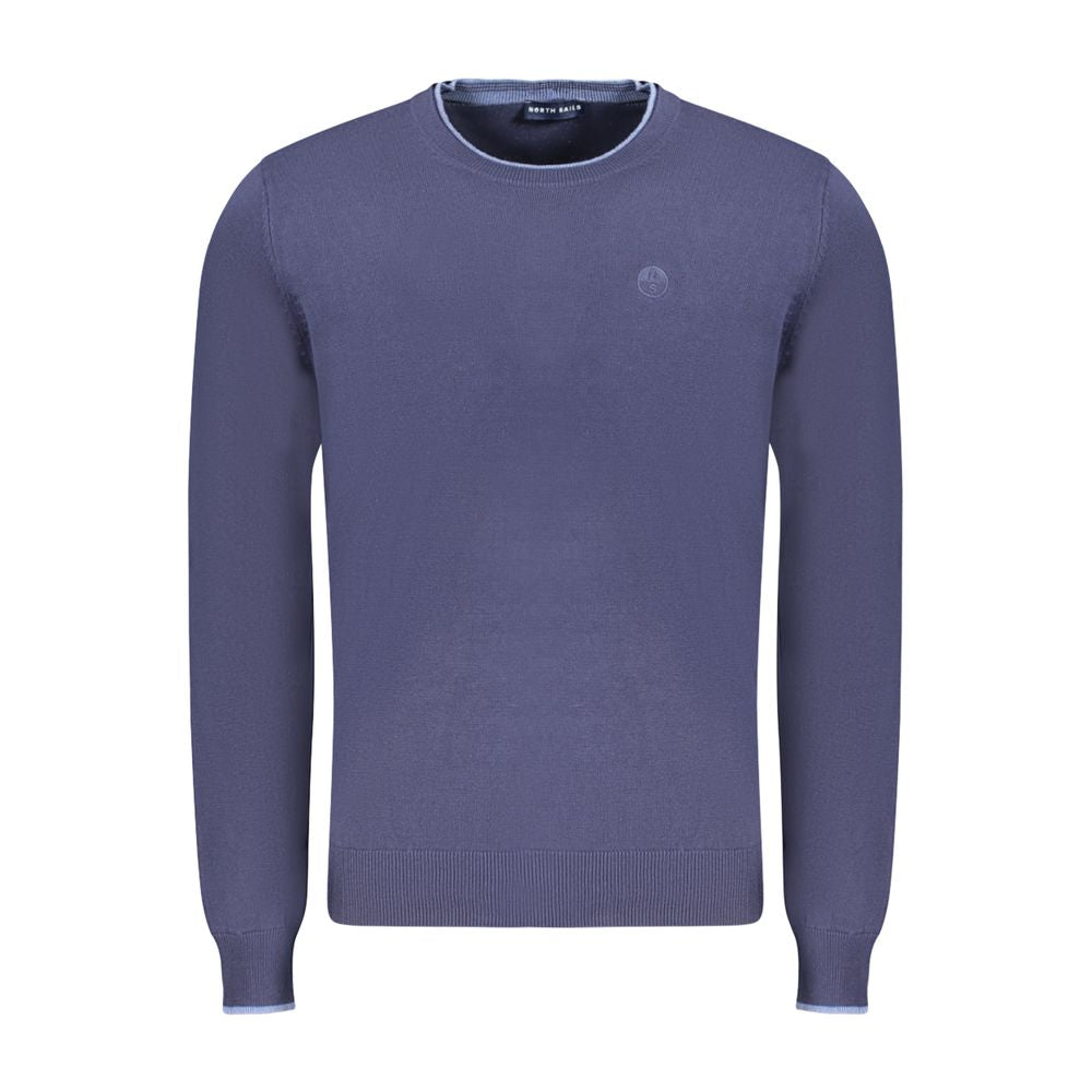 Blue Cotton Men's Sweater