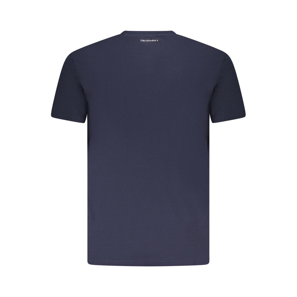 Blu Cotton Men T-Shirt