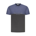 Blue Cotton Men's T-Shirt