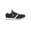 Black Polyester Men's Sneaker