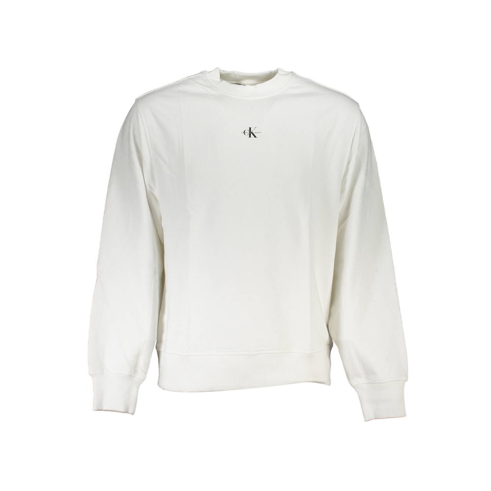 White Cotton Men's Sweatshirt