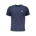 Blue Cotton Men T-Shirt