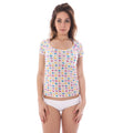 Bianco Nylon Women T-Shirt