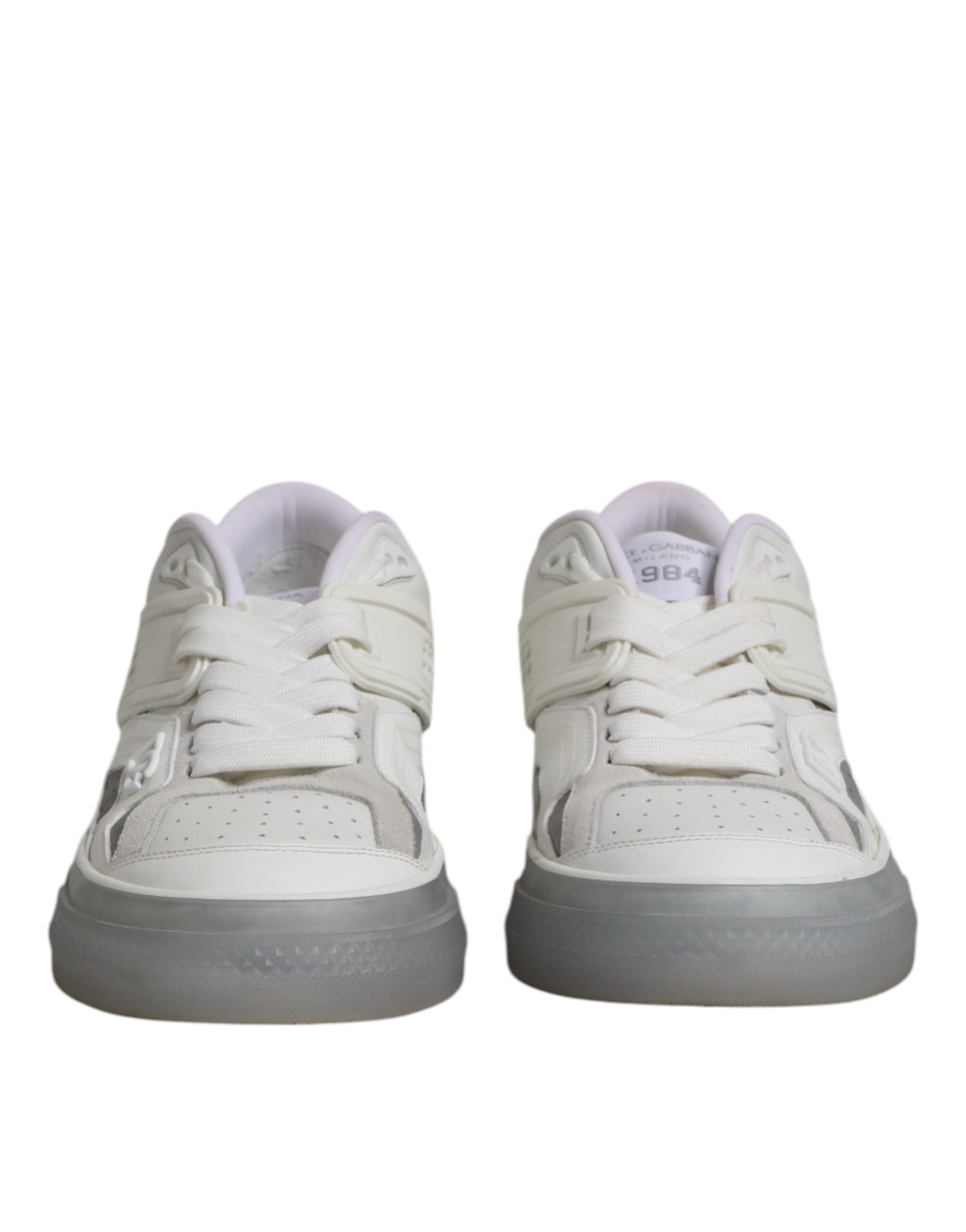White Low Top DG Embossed Men Sneakers Shoes