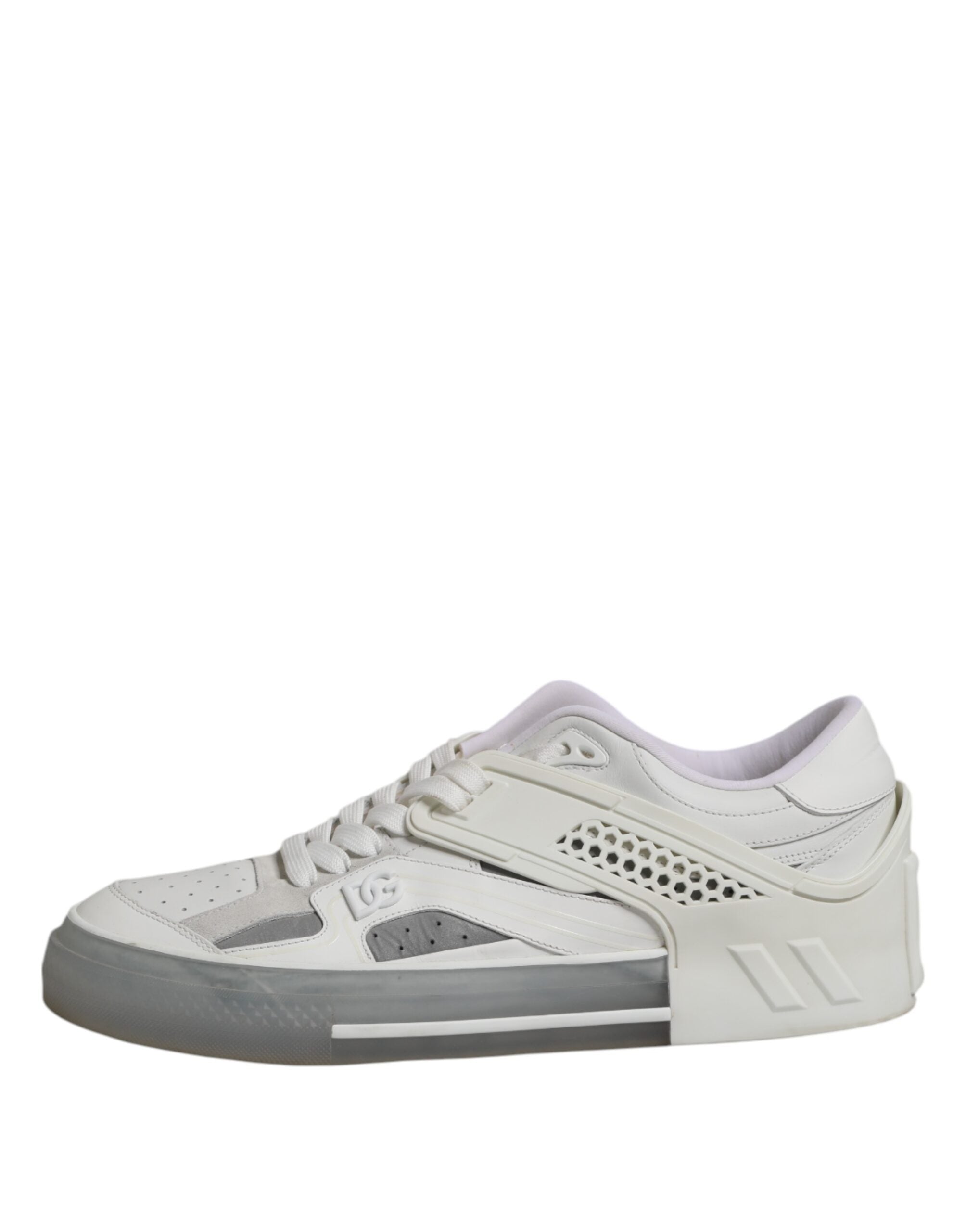 White Low Top DG Embossed Men Sneakers Shoes