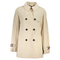 Beige Cotton Womens Trench Coat