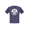 Blue Cotton Men T-Shirt