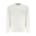 White Cotton Men Sweatshirt