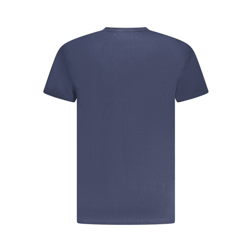Blue Cotton Men's T-Shirt