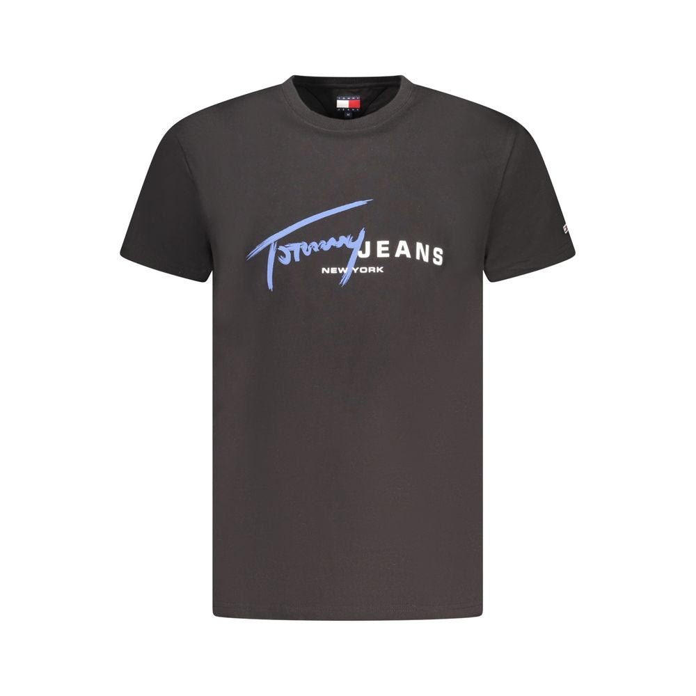 Black Cotton Men's T-Shirt