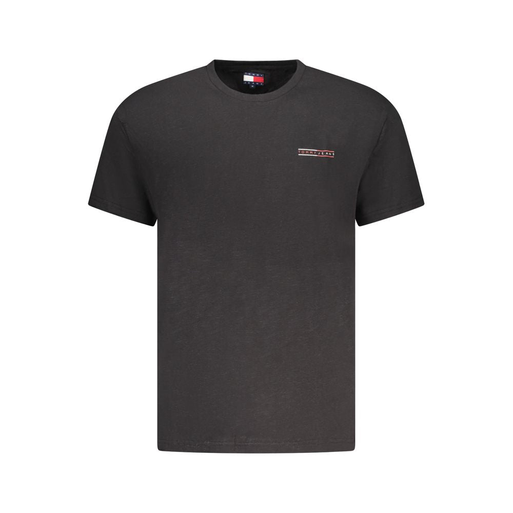 Black Cotton Men's T-Shirt