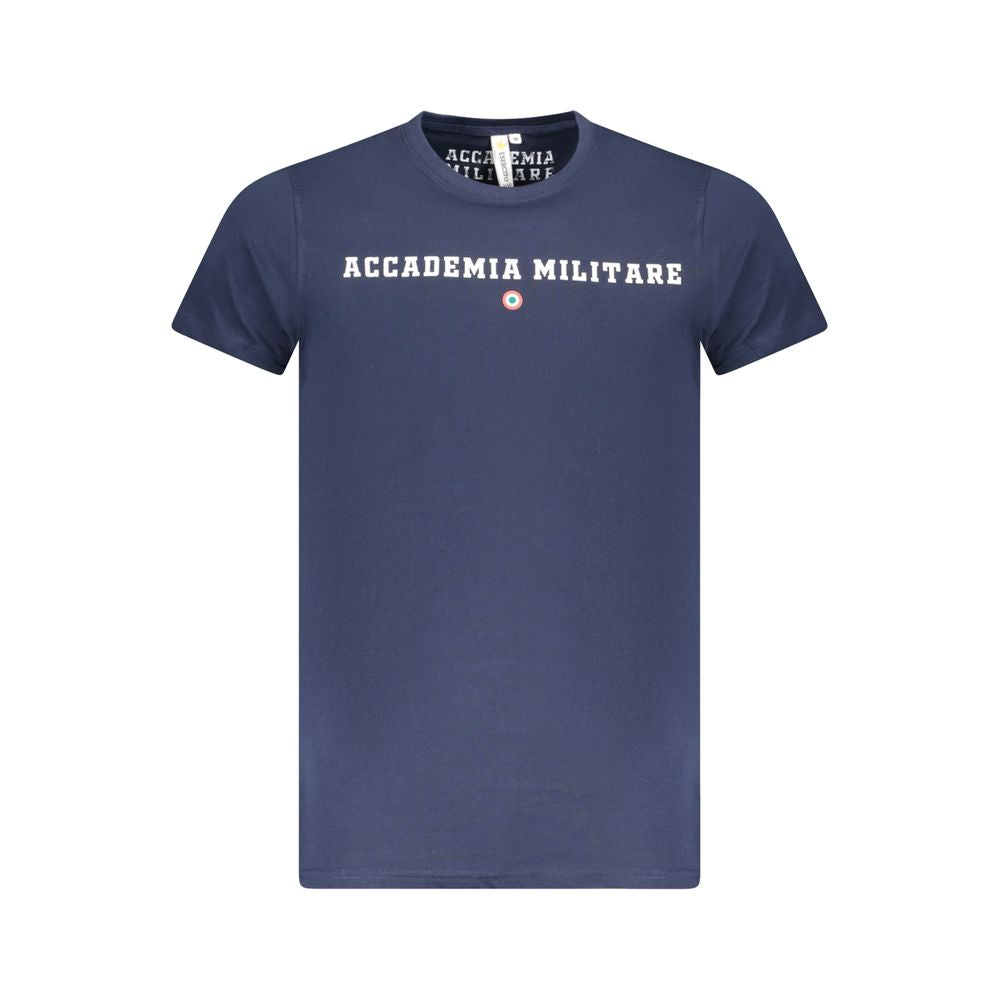 Blu Cotton Men T-Shirt