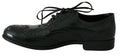 Green Leather Broque Oxford Wingtip Shoes