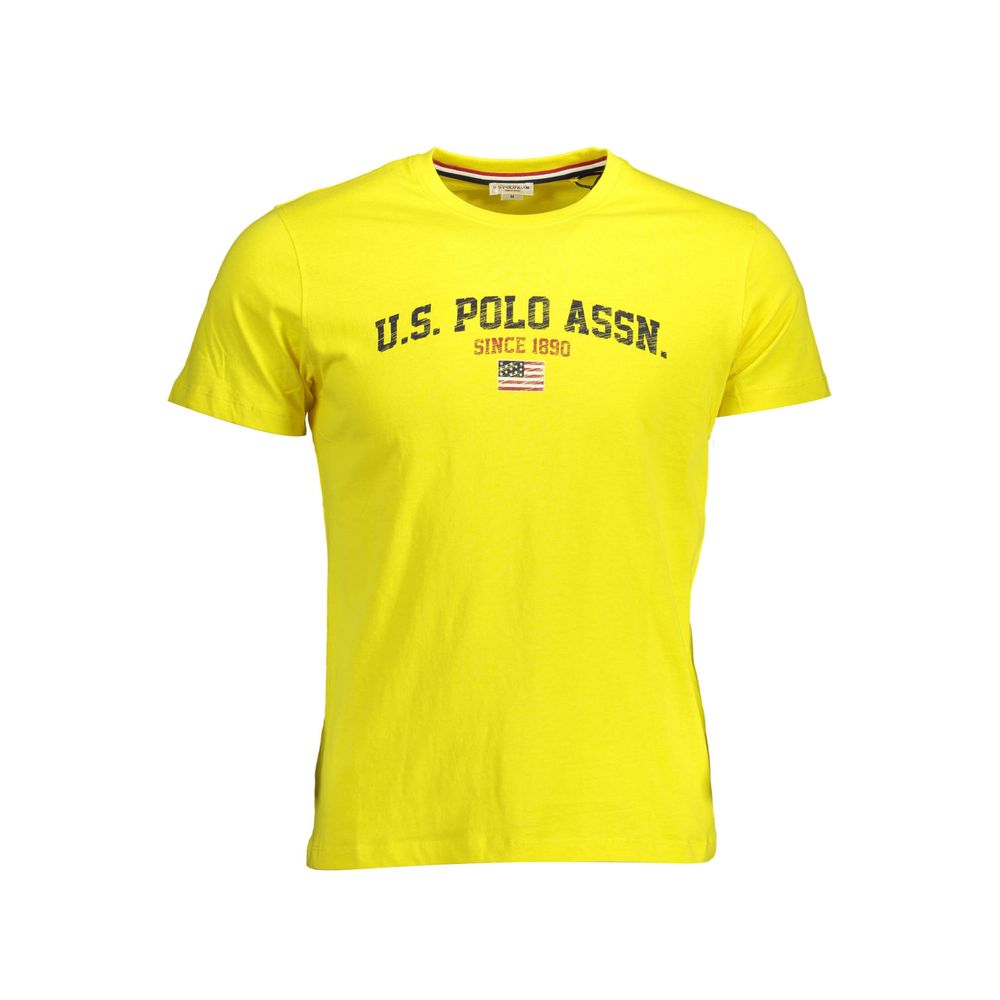 Yellow Cotton Men's T-Shirt