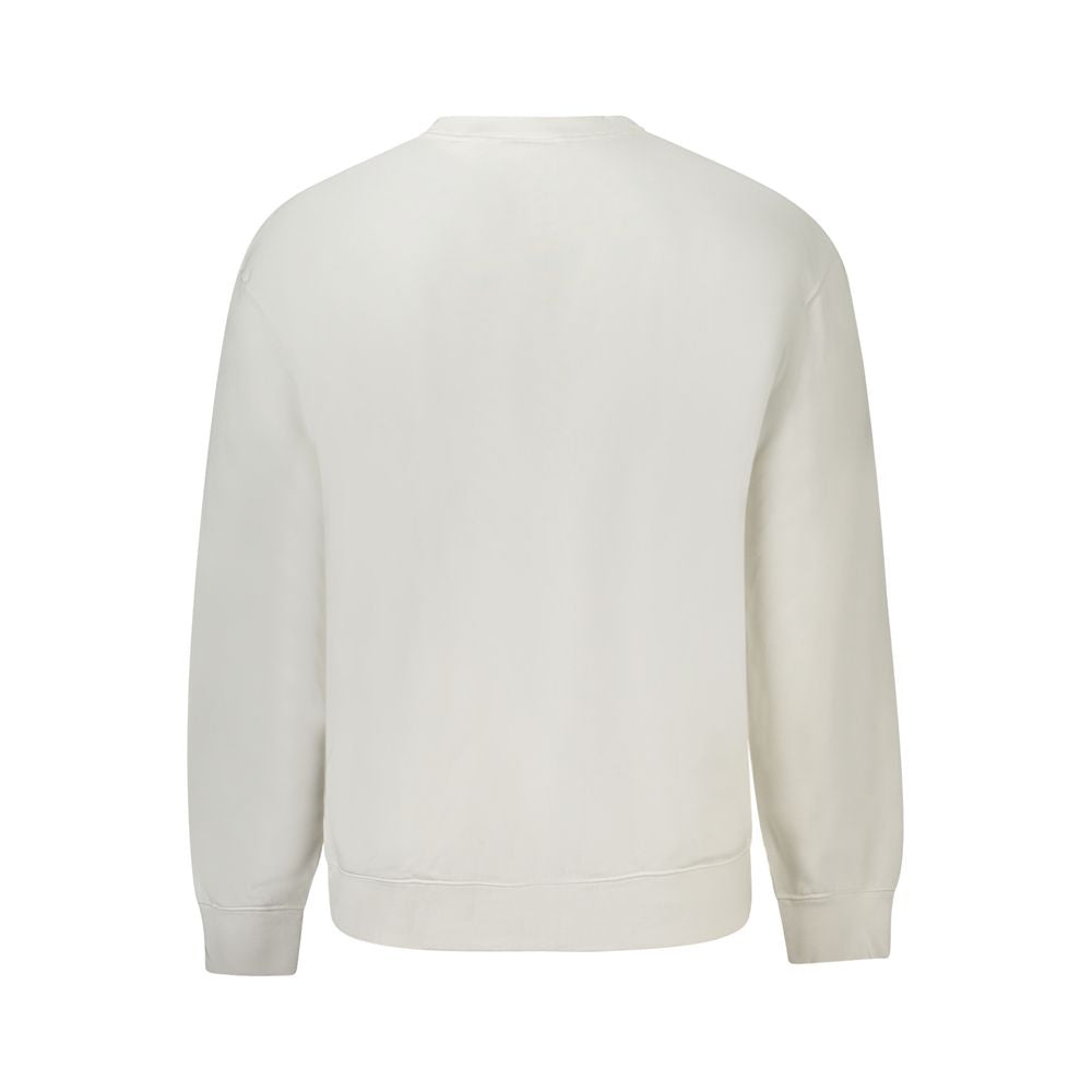White Cotton Men's Sweatshirt