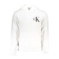 White Cotton Men Sweater with Hood