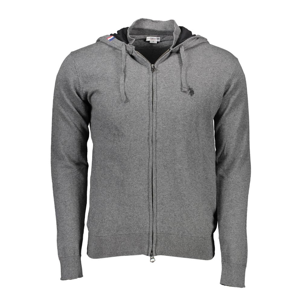 Gray Cotton Men's Sweater