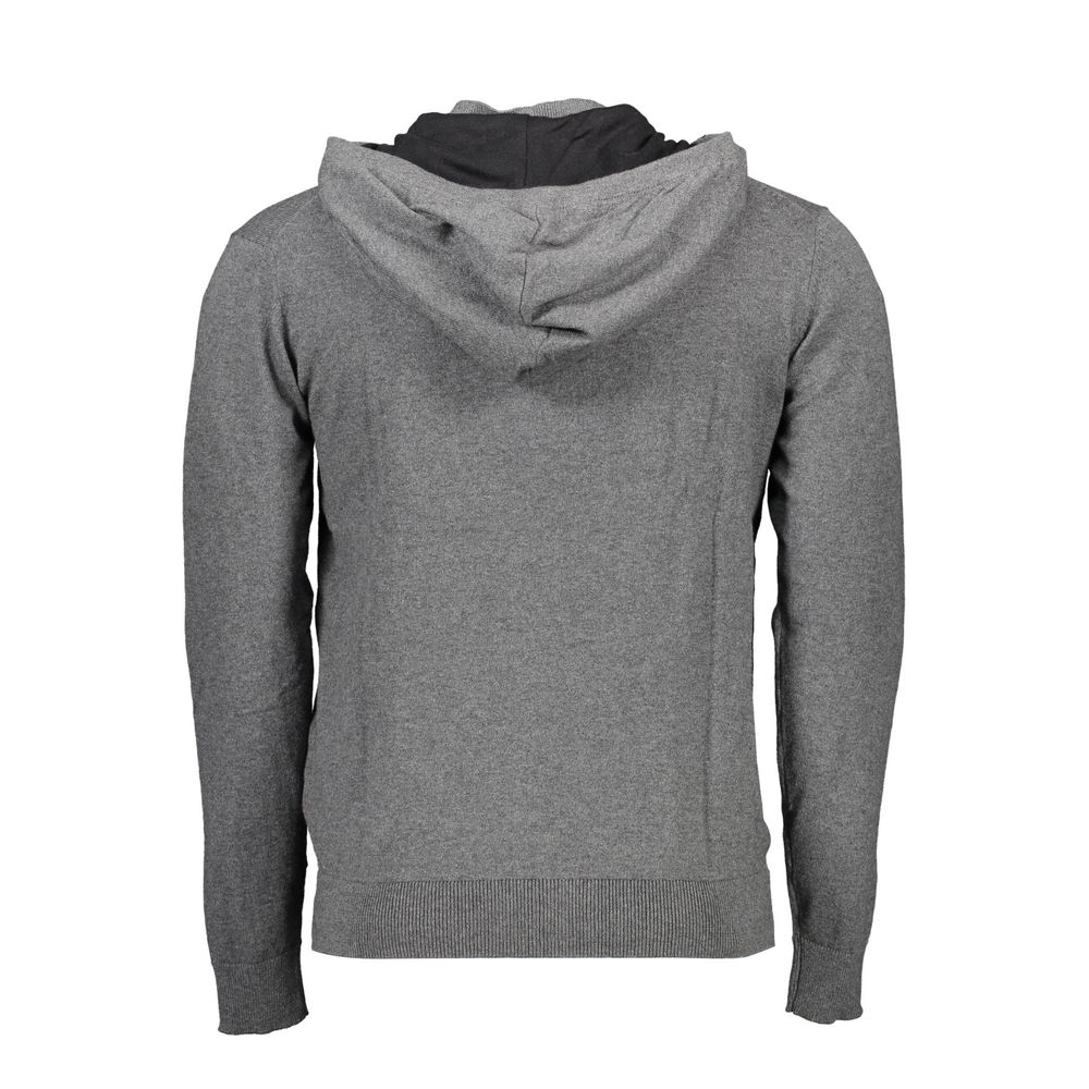 Gray Cotton Men's Sweater