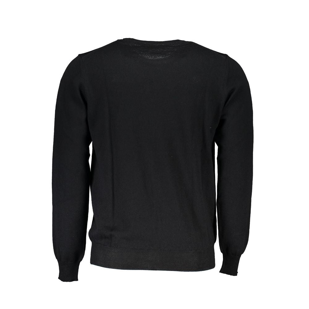Black Fabric Men's Sweater