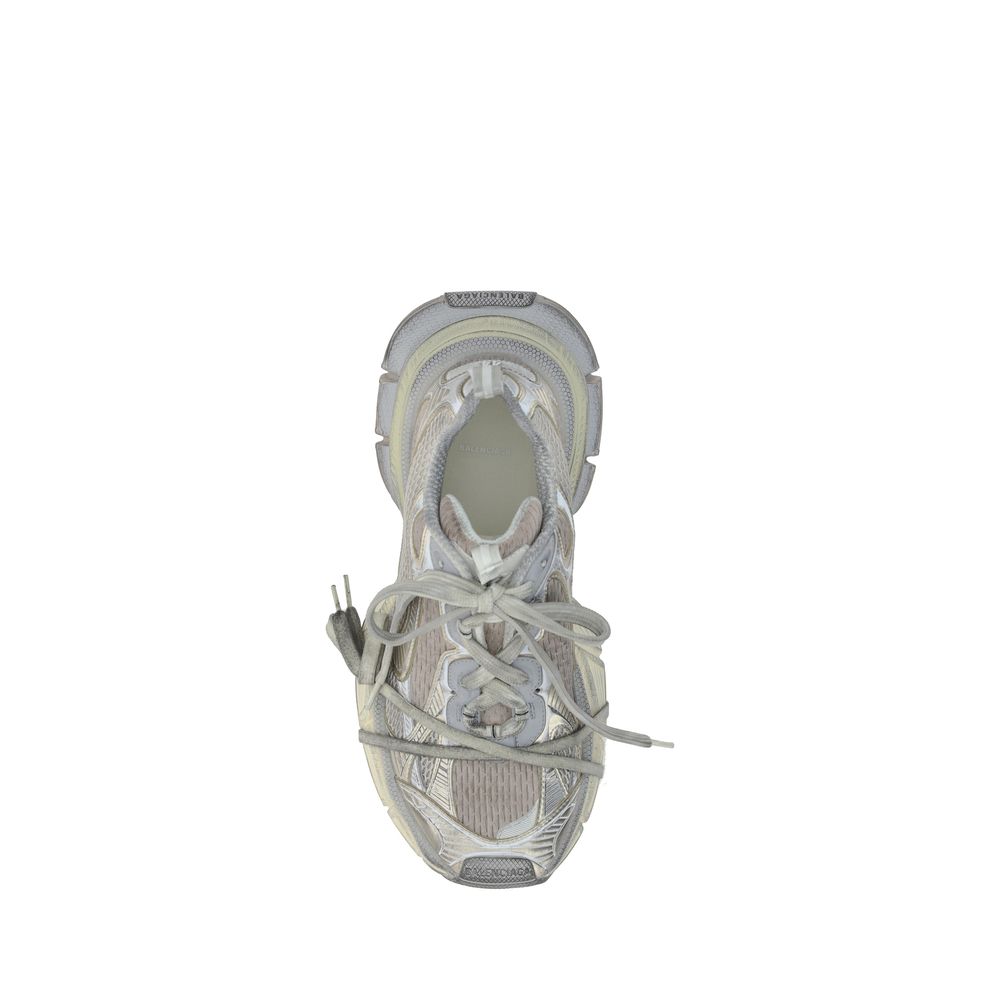 Gray Polyethylene Chunky Sneakers