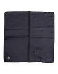 Dolce & Gabbana Blue DG Crown Silk Square Men Foulard Scarf