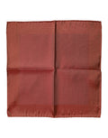 Dolce & Gabbana Orange Silk Square Men Foulard Scarf