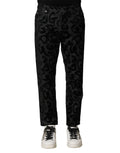 Gray Cotton DG Logo Straight Men Denim Jeans