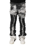 Dolce & Gabbana Dark Gray Tie Dye Straight Denim Jeans