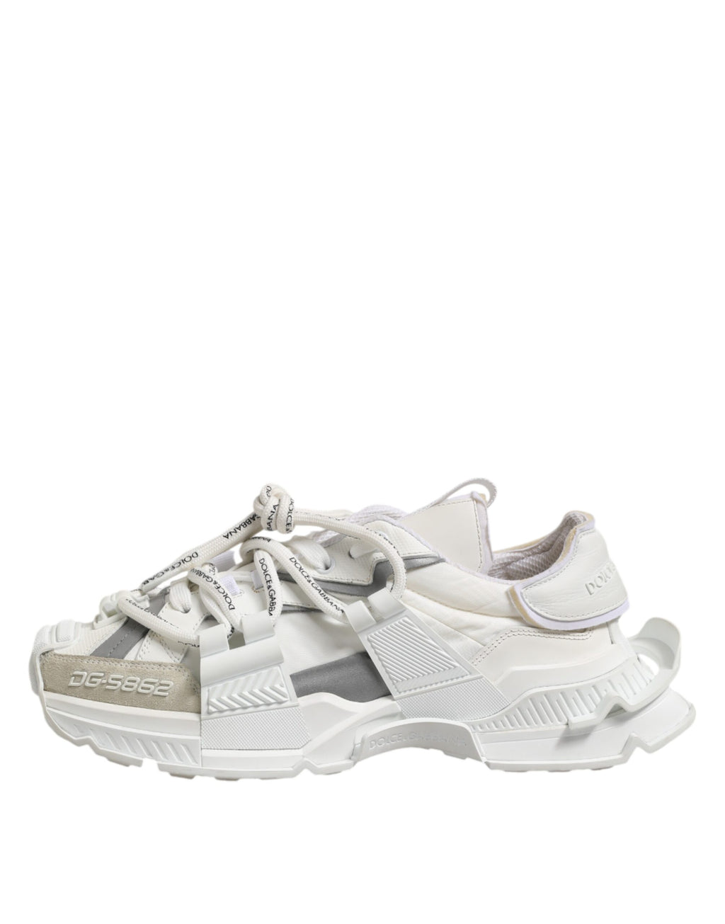 White Gray Low Top Space Sneakers Shoes
