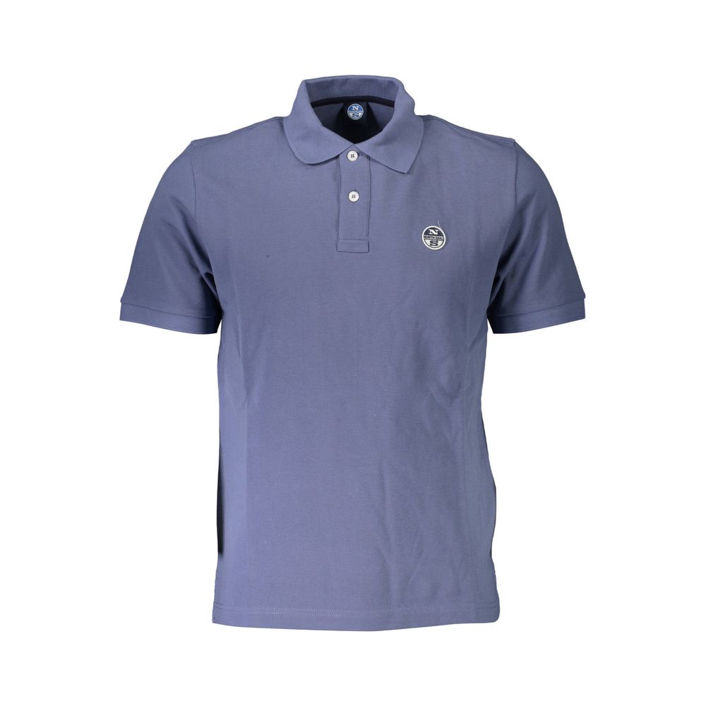Blu Cotton Men T-Shirt