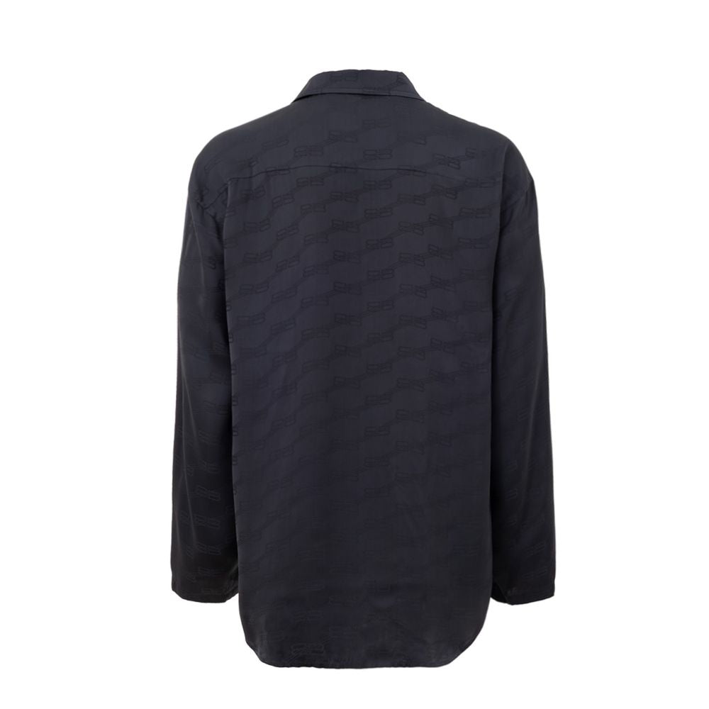 Gray Viscose Dress Shirt