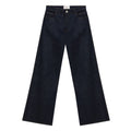 Blue Cotton High-Waisted Jean