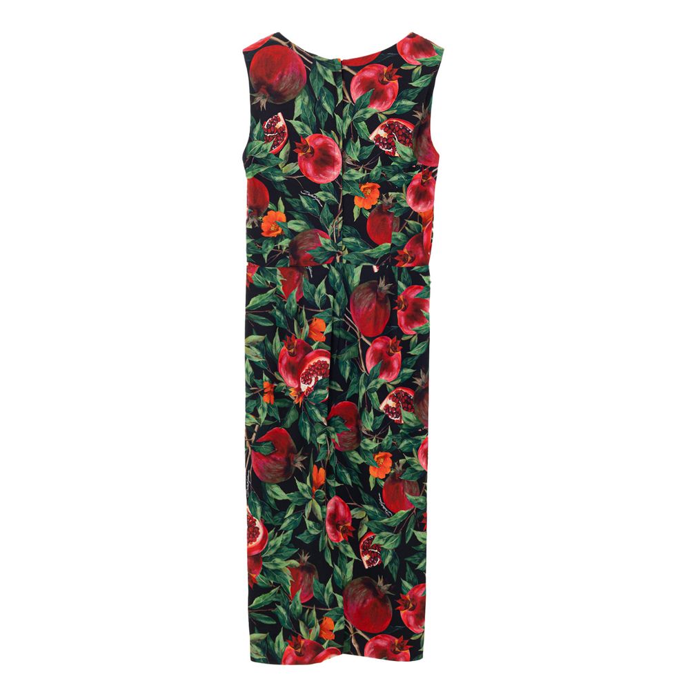 Bicolor Viscose Long Dress
