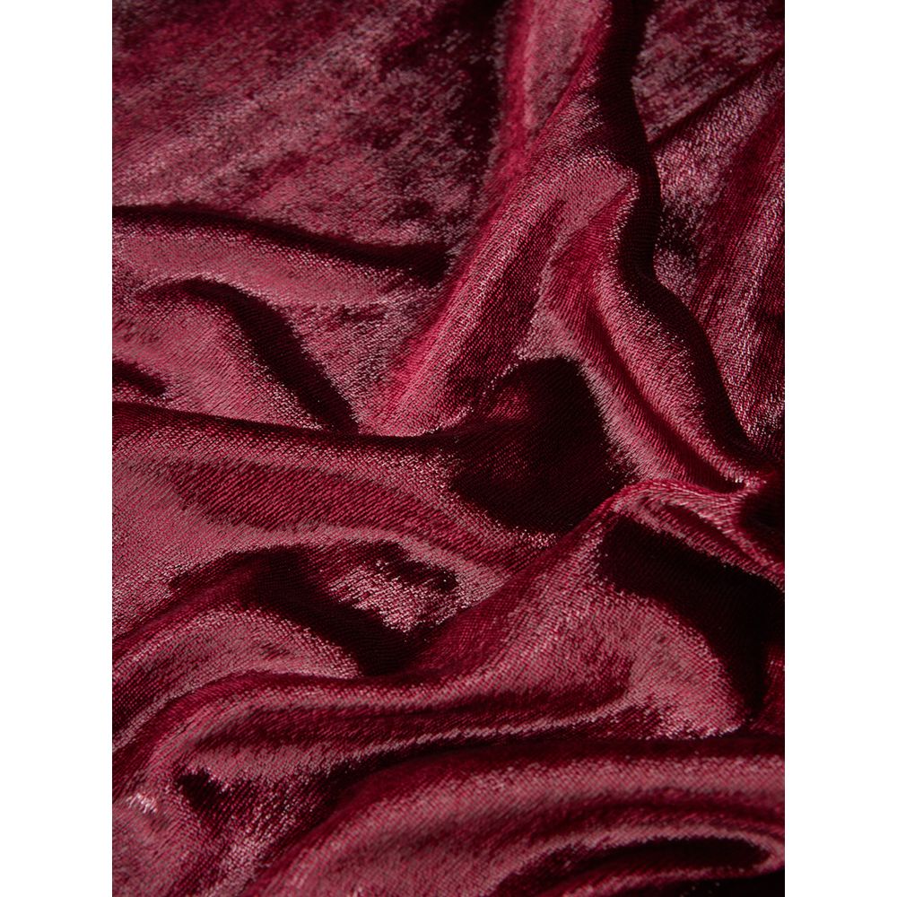 Bordeaux Polyester Cocktail Dress