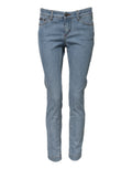 Blue Cotton PRETTY MidWaist Skinny Denim Jeans