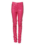 Dolce & Gabbana Pink Cotton High Waisted Skinny Denim Jeans