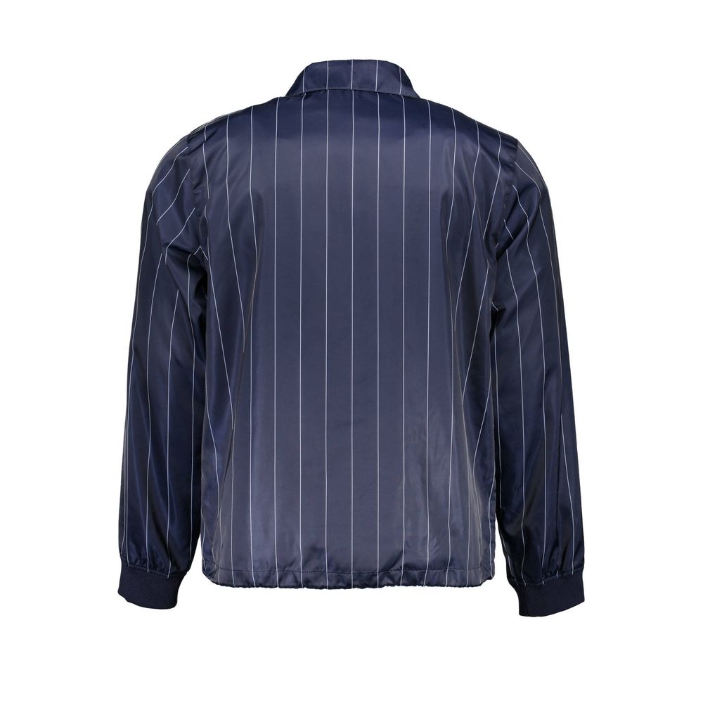 Blue Polyester Men's Jacket