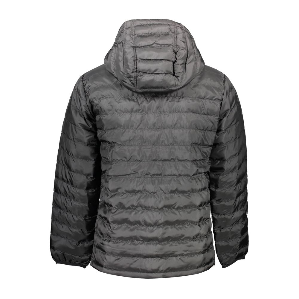Black Polyester Men's Jacket