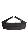 Black Men 100% Silk Belt Wide Waist Cummerbund