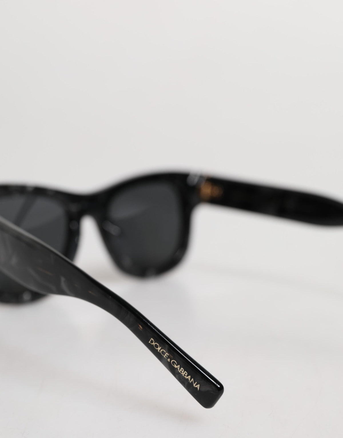 Dolce & Gabbana Pearl White Acetate Frame Domenico Deep Shades Sunglasses