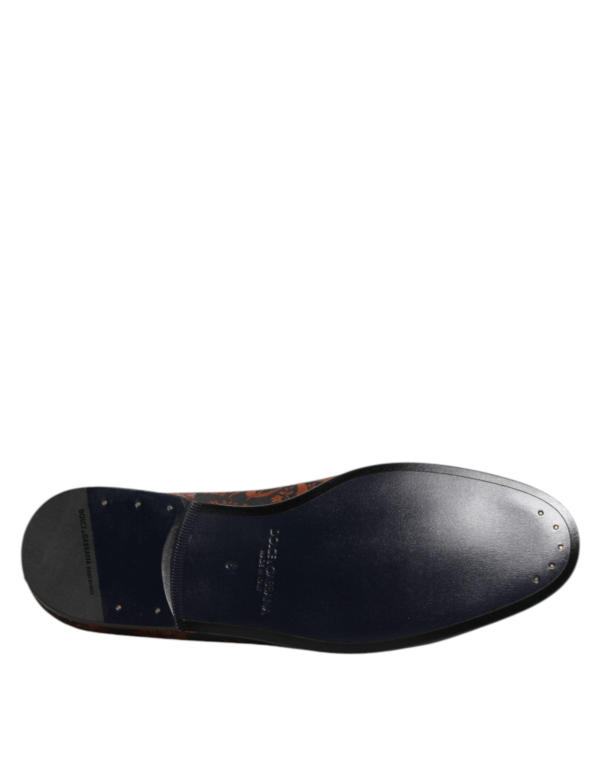 Dolce & Gabbana Black Jacquard Polyester Slip On Loafers Shoes