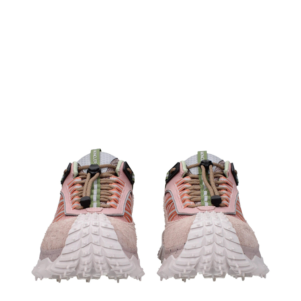 Pink Leather Athletic Sneakers