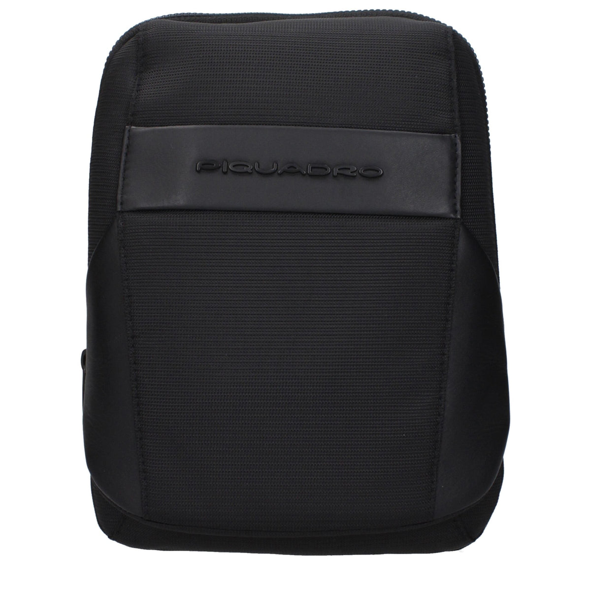 Piquadro Black Fabric Crossbody Bag