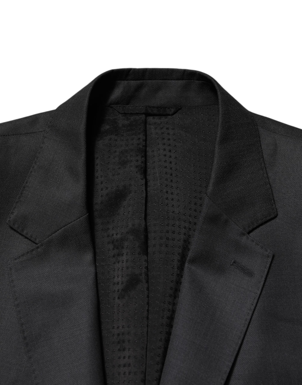 Dark Gray Wool Single Breasted 2 Piece Suit