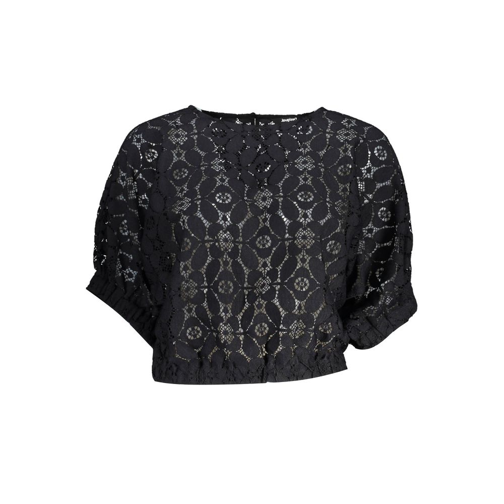 Black Polyester Women's Blouse