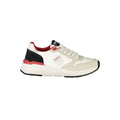 White Polyurethane Men Sneaker