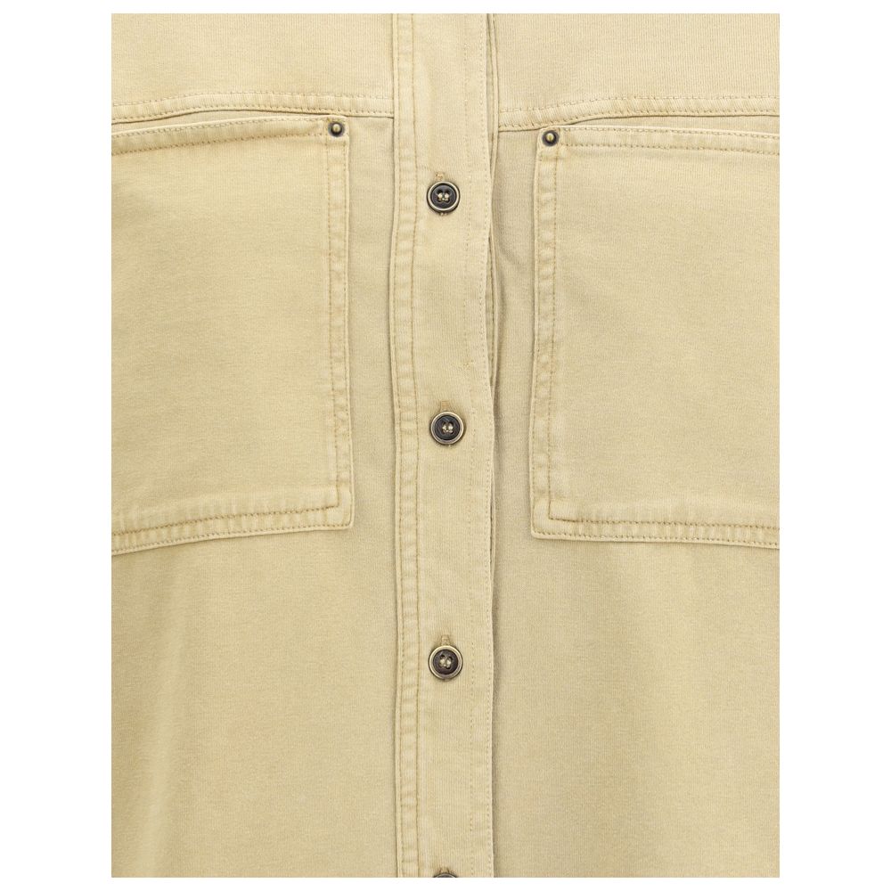 Beige Denim Shirt