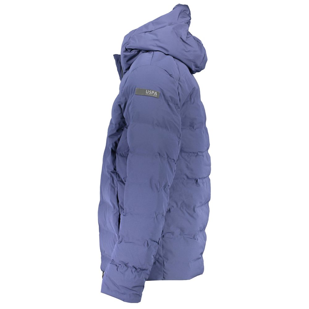 Blue Polyamide Men's Jacket