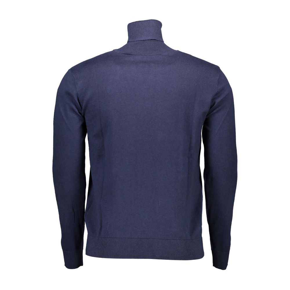 Blue Cotton Men's Sweater