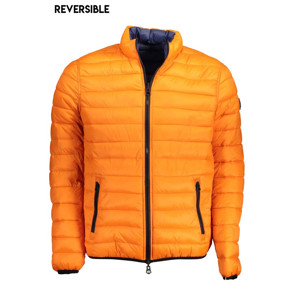 Orange Nylon Men's Jacket